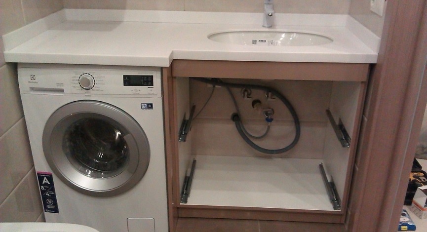 установка стиральной машинки